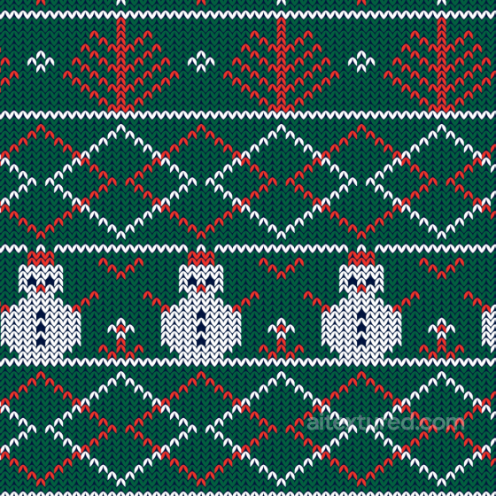 Knitted Christmas Sweater Texture With Snowmen And Diamond Pattern All Christmas Digital paper texture preview