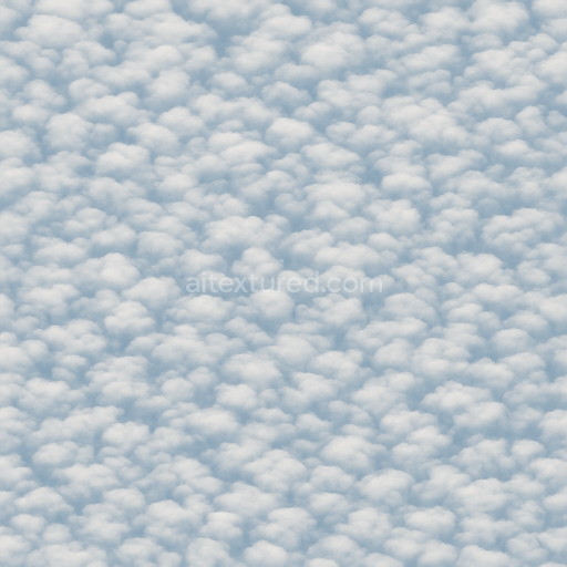 Seamless 3d texture pbr 8k cottony cirrocumulus cloud ripples surface