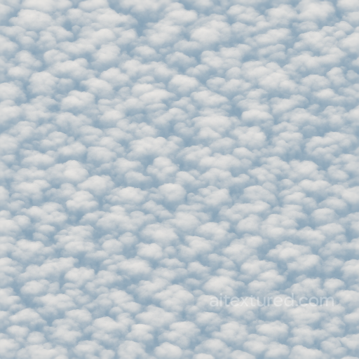Clouds - Cottony Cirrocumulus Cloud Ripples Surface texture preview