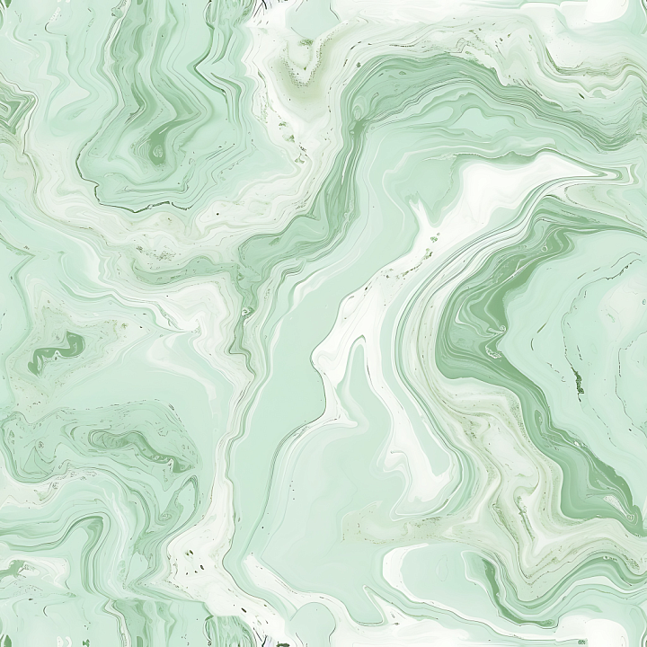 Mint Green Marble with Fluid Vein Patterns seamless PBR texture preview