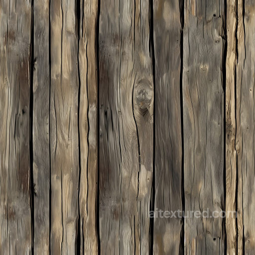 Weathered Wood Planks PBR Texture with Cracks and Knots seamless Wood PBR texture