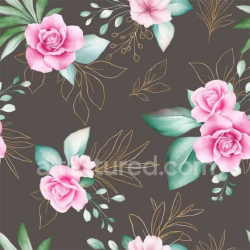 seamless Seamless 3D PBR Pink Flower Fabric Texture with Delicate Floral Pattern texture 8k free download PBR