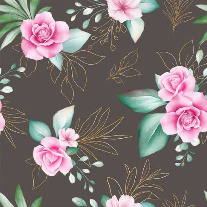 Pink Flower Fabric with Delicate Floral Pattern seamless PBR texture preview