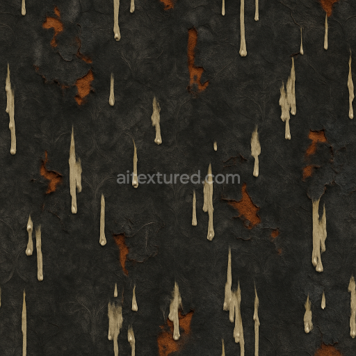 Seamless 3d texture pbr 8k witch hat fabric with eerie mystical patterns