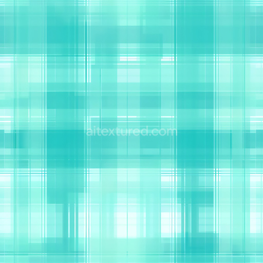 Seamless 3D Polished Teal Metal Panels PBR Texture with Glass-Like Plaid Pattern