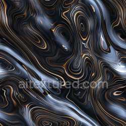 seamless Seamless 3D PBR Glossy Black and Gold Abstract Fluid Texture texture 8k free download PBR