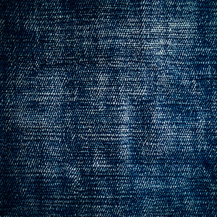 Denim Jeans of Cracked Dark Blue Denim Fabric with Worn, Distressed Wea… seamless PBR texture preview