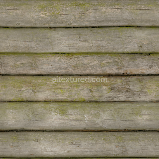 Wall Stacked Cabin — Stacked Cabin House Hut Forest Wood — PBR seamless 3D texture