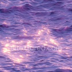 seamless Seamless 3D Water PBR Texture of Stylized Purple Ocean Surface with Glowing Highlights texture 8k free download PBR