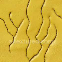 seamless Seamless 3D Yellow Distressed Leather PBR Texture with Torn and Worn Grain texture 8k free download PBR