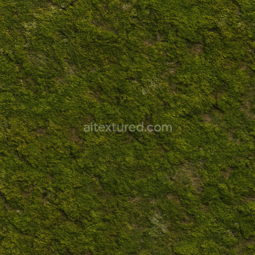 Aged Forest Moss Texture Seamless 1024X1024