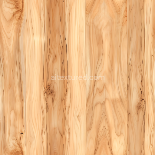 Seamless 3D Blonde Pine Wood Planks PBR Texture with Fine Grain and Knots