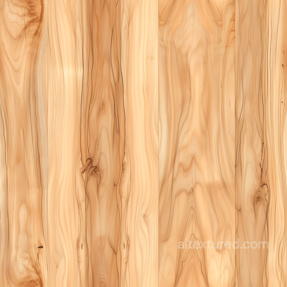 Blonde Pine Wood Planks PBR Texture with Fine Grain and Knots Wood texture preview
