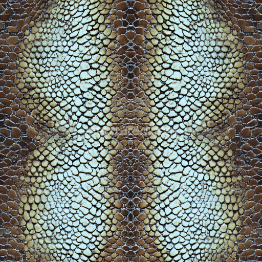 Seamless 3D PBR Reptilian Scale Skin Texture with Reflective Organic Patterns
