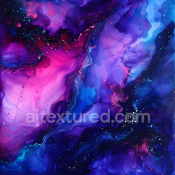 seamless Seamless 3D Alcohol Ink PBR Texture with Vibrant Purple, Blue, and Pink Fluid Waves texture 8k free download PBR