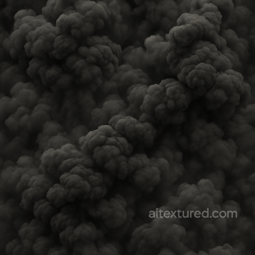 Depicting Smoky Explosion With Dense Black Smoke And Volatile Gases In 8K PBR Detail seamless Explosion PBR texture