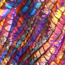 seamless Seamless 3D PBR Glossy Iridescent Scaled Texture with Vibrant Color Shifts texture 8k free download PBR