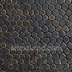 seamless Seamless 3D Reptilian Skin PBR Texture Featuring Dark Scales with Fine Detailing texture 8k free download PBR
