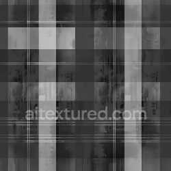 seamless Seamless 3D PBR Texture of Black and Gray Plaid Fabric with Subtle Wear texture 8k free download PBR