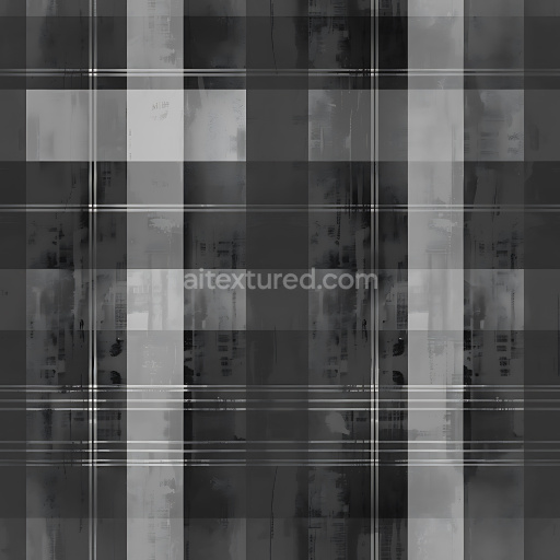 Seamless 3D Plaid Steel Metal PBR Texture with Matte and Glossy Finish