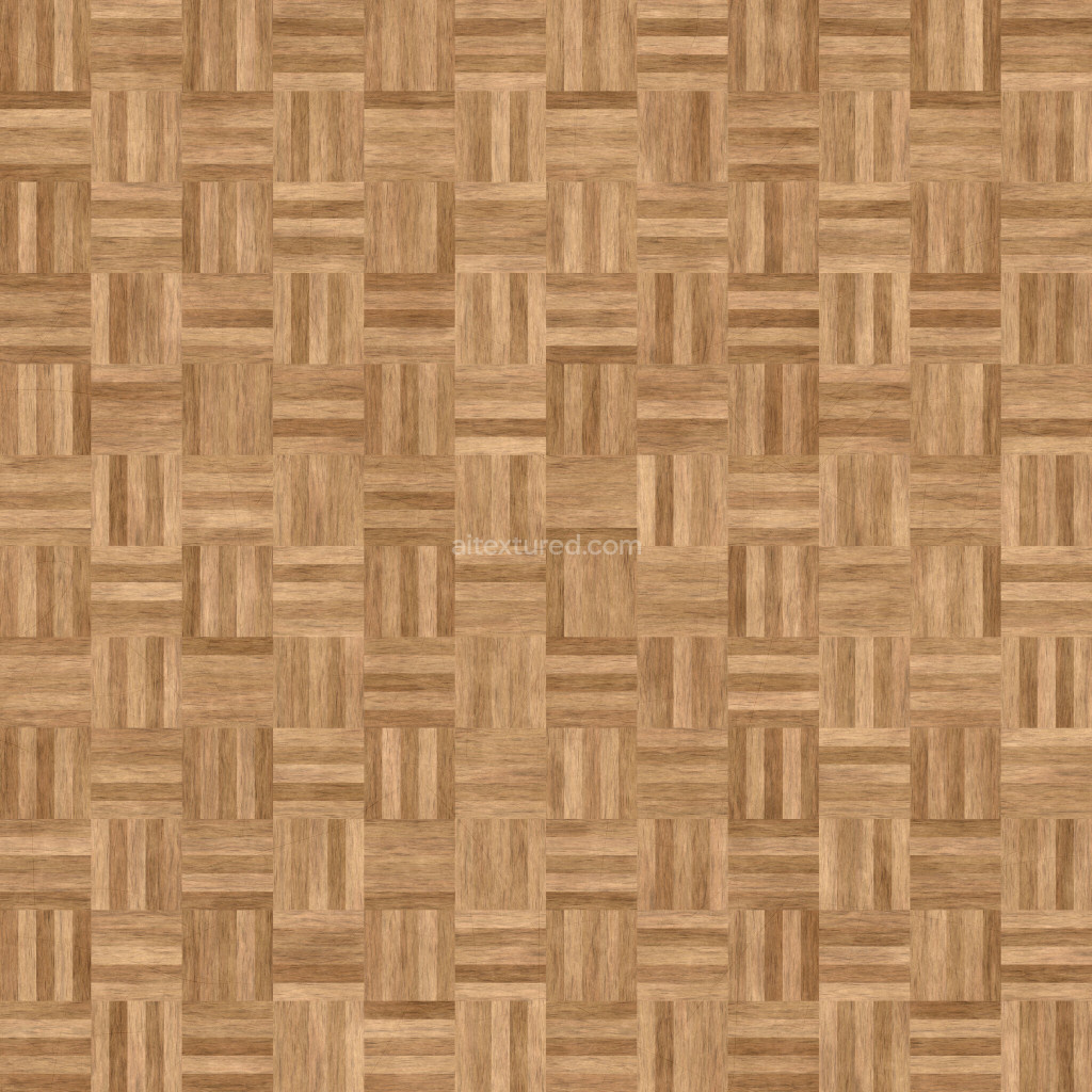 Seamless wood floor PBR texture with natural grain pattern