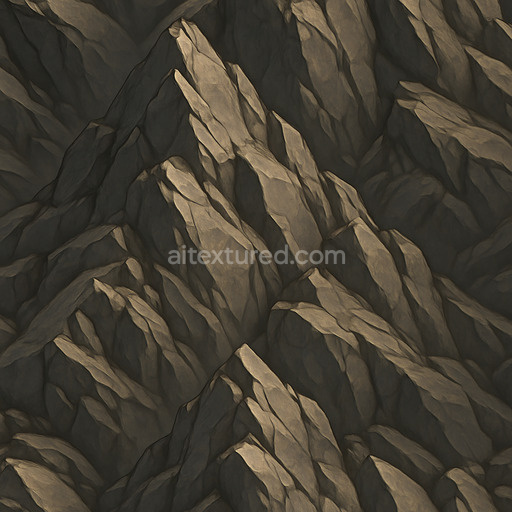 Stylized Mountain Rock Seamless Texture