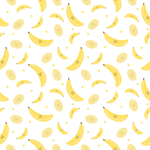 Pattern Bundle - Seamless 3D Pattern PBR Texture Featuring Playful Bananas and Sliced Motifs texture preview