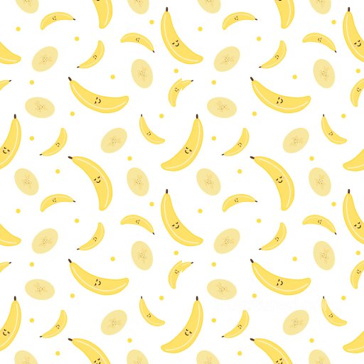Pattern PBR Texture Featuring Playful Bananas and Sliced Motifs seamless Pattern Bundle PBR texture
