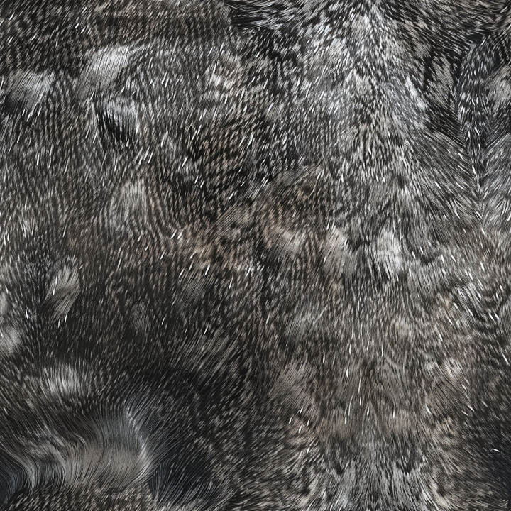 Black and gray Speckled Fine-Grain Leather seamless PBR texture preview