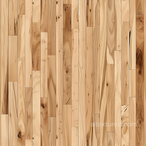 Hickory Wood Planks PBR Texture with Varied Grain and Knots Wood texture preview