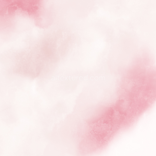 Seamless 3D PBR Watercolor Texture with Soft Pink Gradient and Subtle Cloudy Patterns