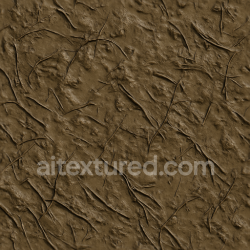 seamless Seamless 3d texture pbr 8k of muddy swamp mud with mud with roots and twigs texture 8k free download PBR