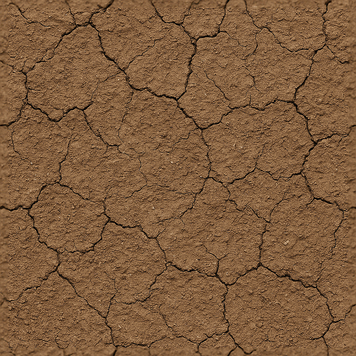 Of Muddy Soil Crust With Mud Drying Cracks And Rough Grainy Mud seamless PBR texture preview