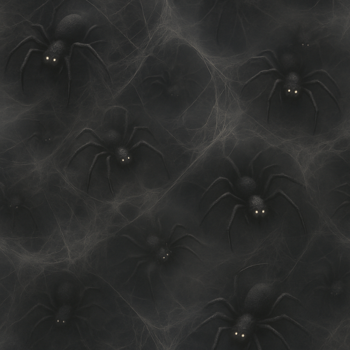 Creepy Crawlies Spider Legs And Spider Silk On Dusty Cobweb For Hallowe… seamless PBR texture preview