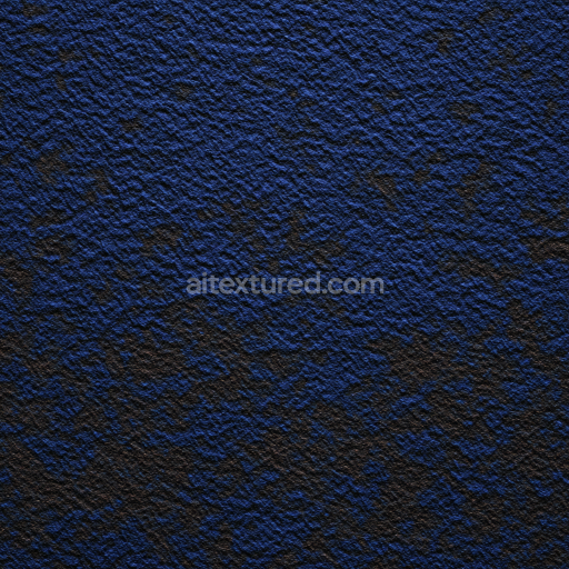 Seamless 3D Felt PBR Texture Featuring Dense Blue and Black Wool Fibers