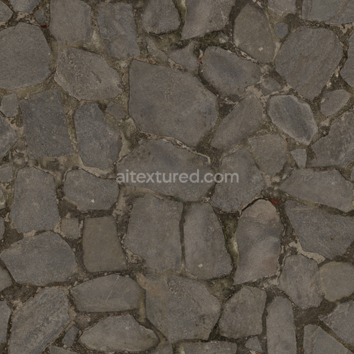 Grey Stone Path — Stonework Outdoors Path Outdoors Path Pathway — PBR seamless 3D texture