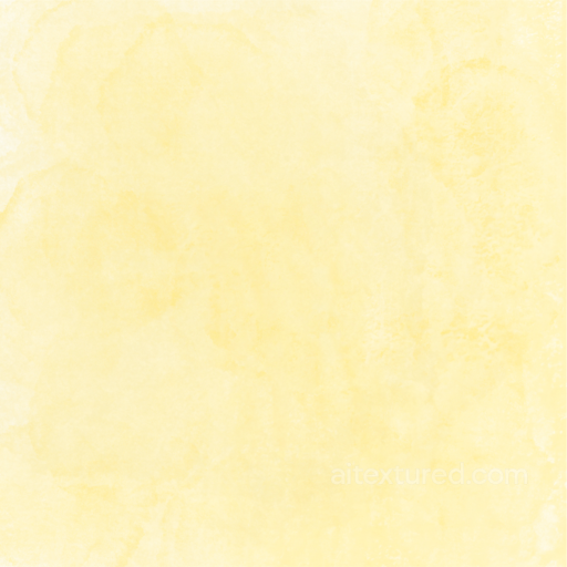 Yellow Watercolor Paper Texture with Soft Cloudy Patterns seamless Watercolor texture PBR texture