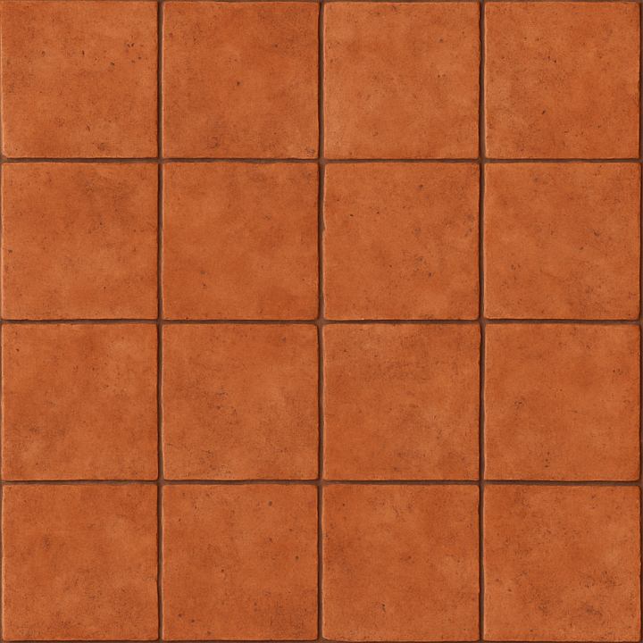 Terracotta Tile seamless PBR texture preview