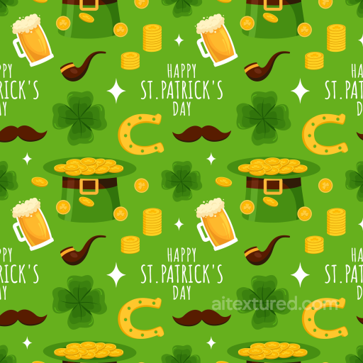 St Patrick Digital Paper Bundle Texture of St seamless St patrick digital paper bundle PBR texture