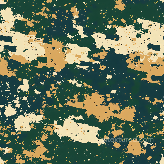 Desert Urban Camouflage PBR Texture with Irregular Splotches Color Camouflage texture preview