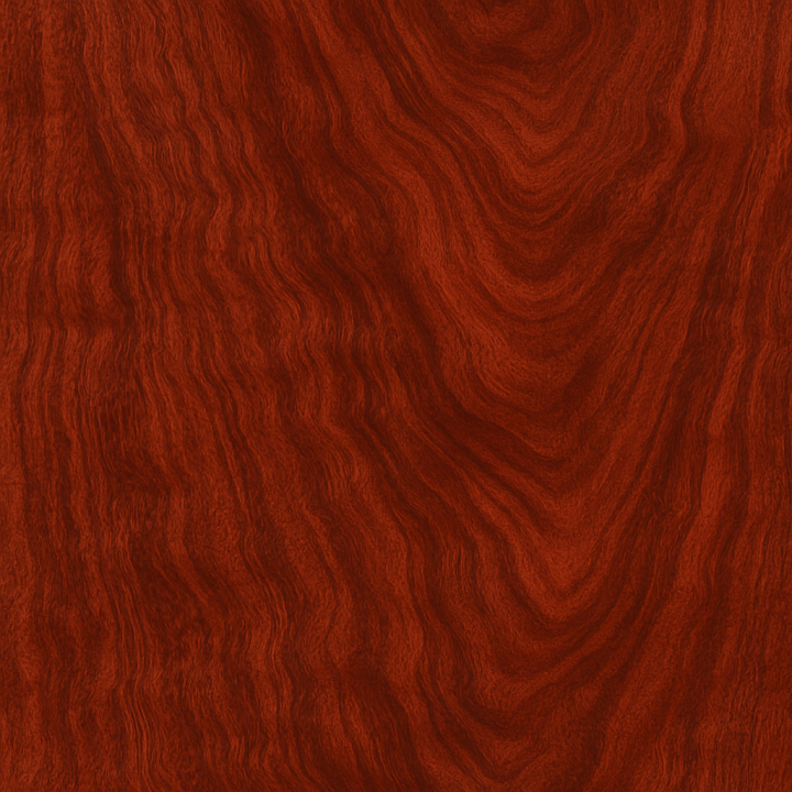 Rosewood With Curly Grain And Glossy Finish Surface Wood seamless PBR texture preview