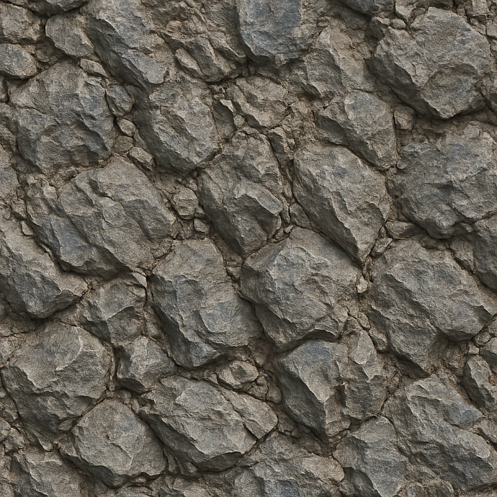 Detailed Rock seamless PBR texture preview