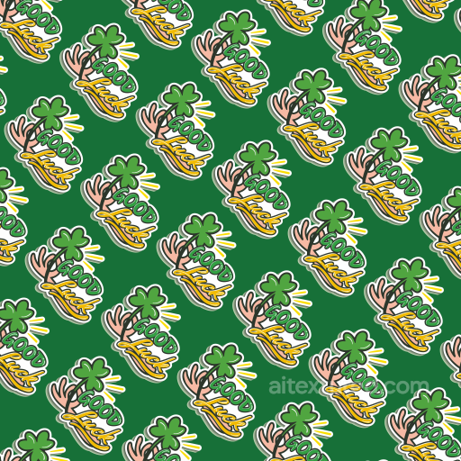 Featuring St Patrick Good Luck Pattern in Green seamless St patrick digital paper bundle PBR texture