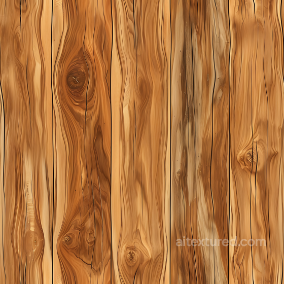 Rustic Pine Wood Planks PBR Texture with Knots and Grain Detail Wood texture preview