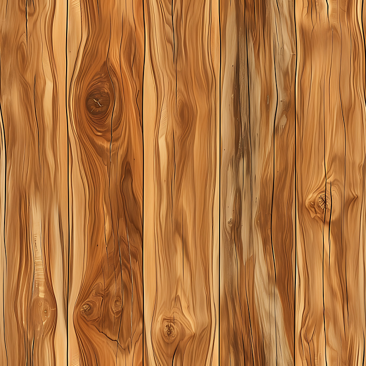 Rustic Pine Wood Planks with Knots and Grain Detail seamless PBR texture preview