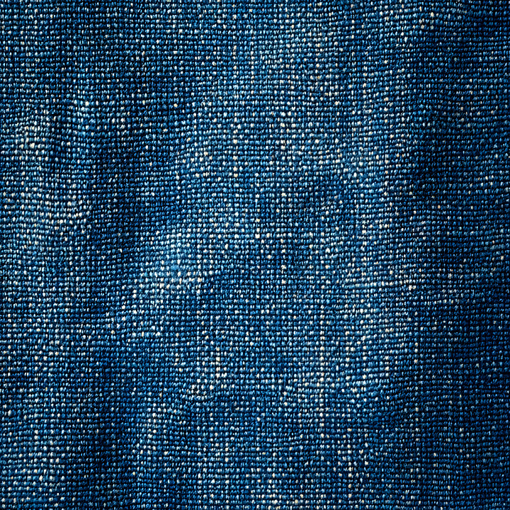 Cracked Denim Fabric with Worn Blue Weave Pattern seamless PBR texture preview