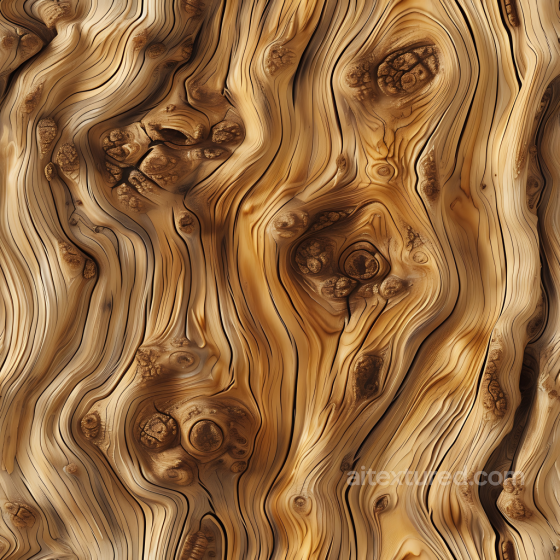 Knotted Pine Wood Texture with Complex Grain Detail Wood texture preview