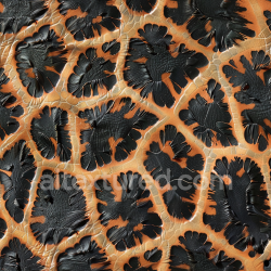 seamless Seamless 3D PBR texture of cracked distressed black and brown leather with rough raised grain texture 8k free download PBR