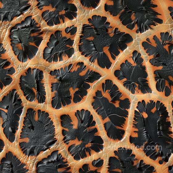 Of Cracked Distressed Black And Brown Leather With Rough Raised Grain Leather texture preview