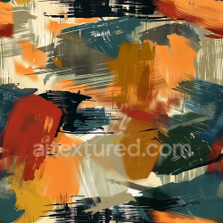 seamless Seamless 3D Abstract Brushstroke Camouflage PBR Texture with Warm Earth Tones texture 8k free download PBR